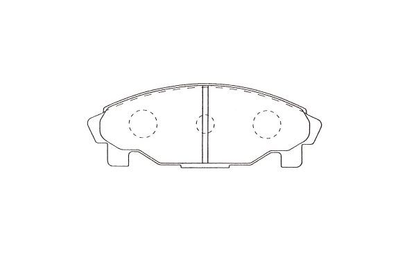 KAVO PARTS Комплект тормозных колодок, дисковый тормоз BP-1521